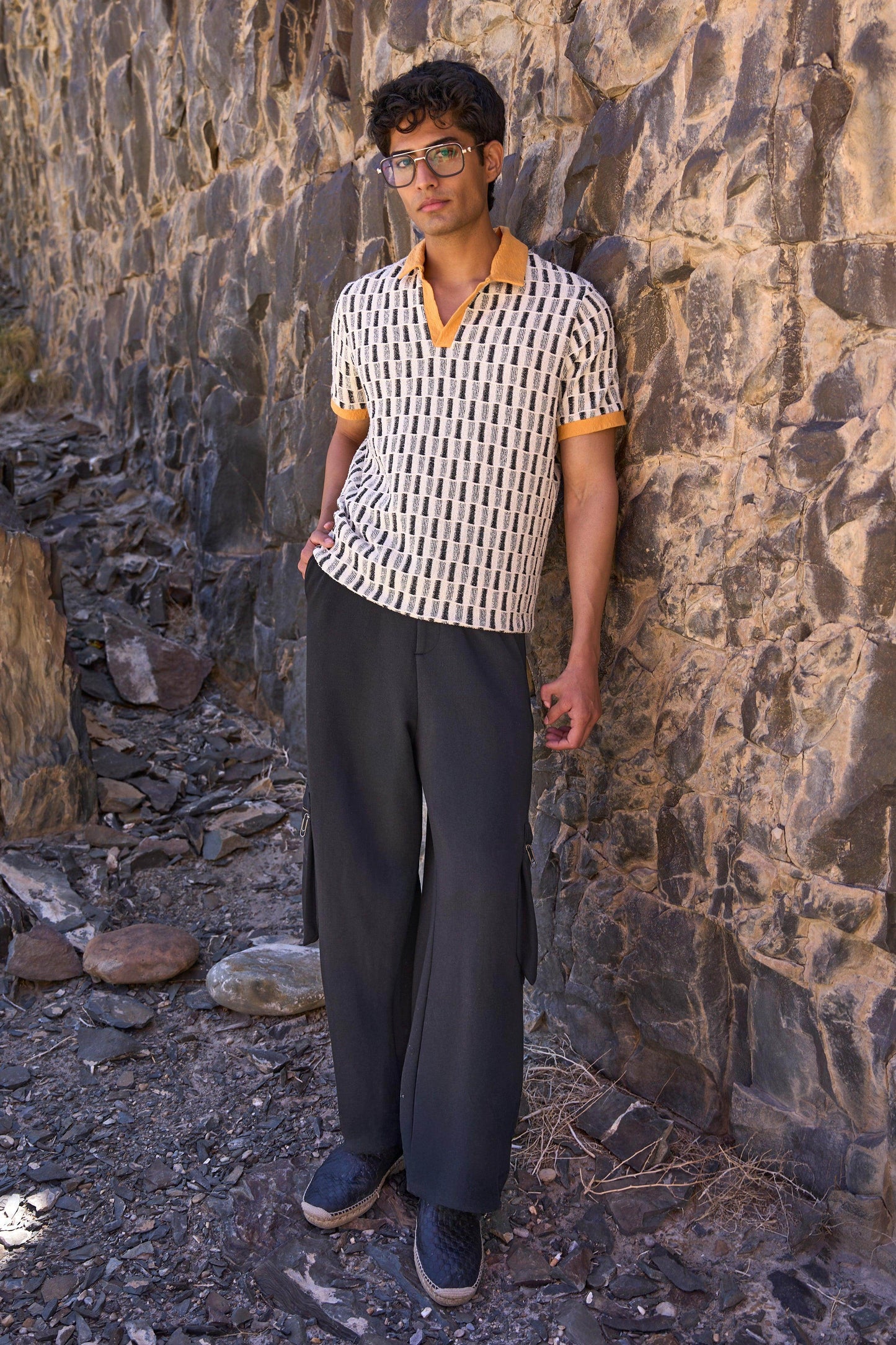 JACQUARD POLO - dash and dot