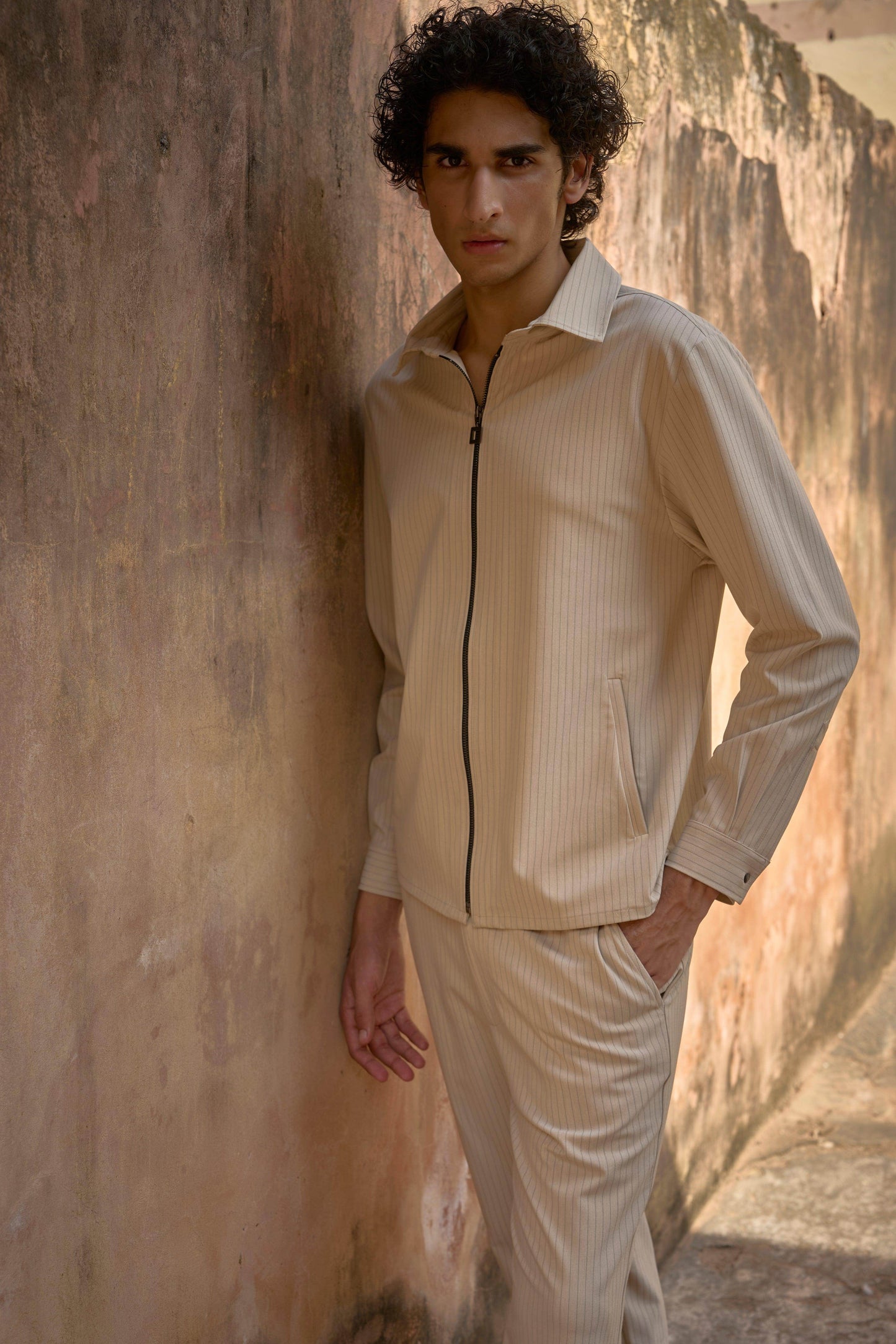 PINSTRIPE SHIRT AND PANT - dash and dot