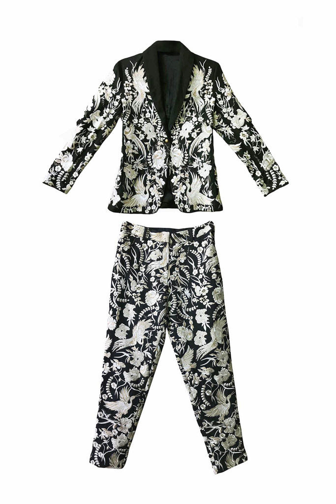 EMBROIDERED JACKET SET - dash and dot dash and dot