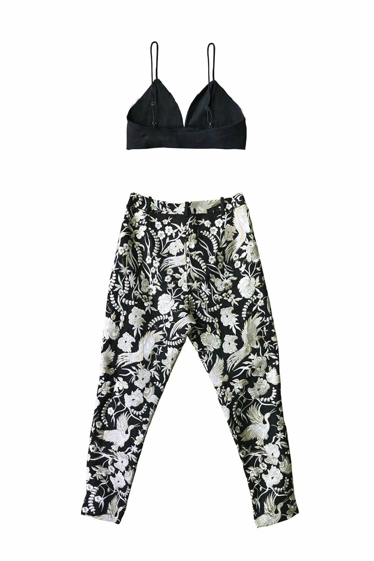 EMBROIDERED BRALETTE SET - dash and dot