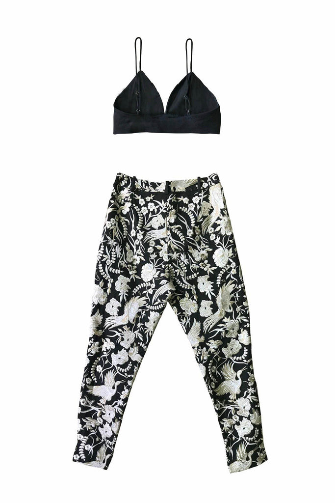 EMBROIDERED BRALETTE SET - dash and dot dash and dot