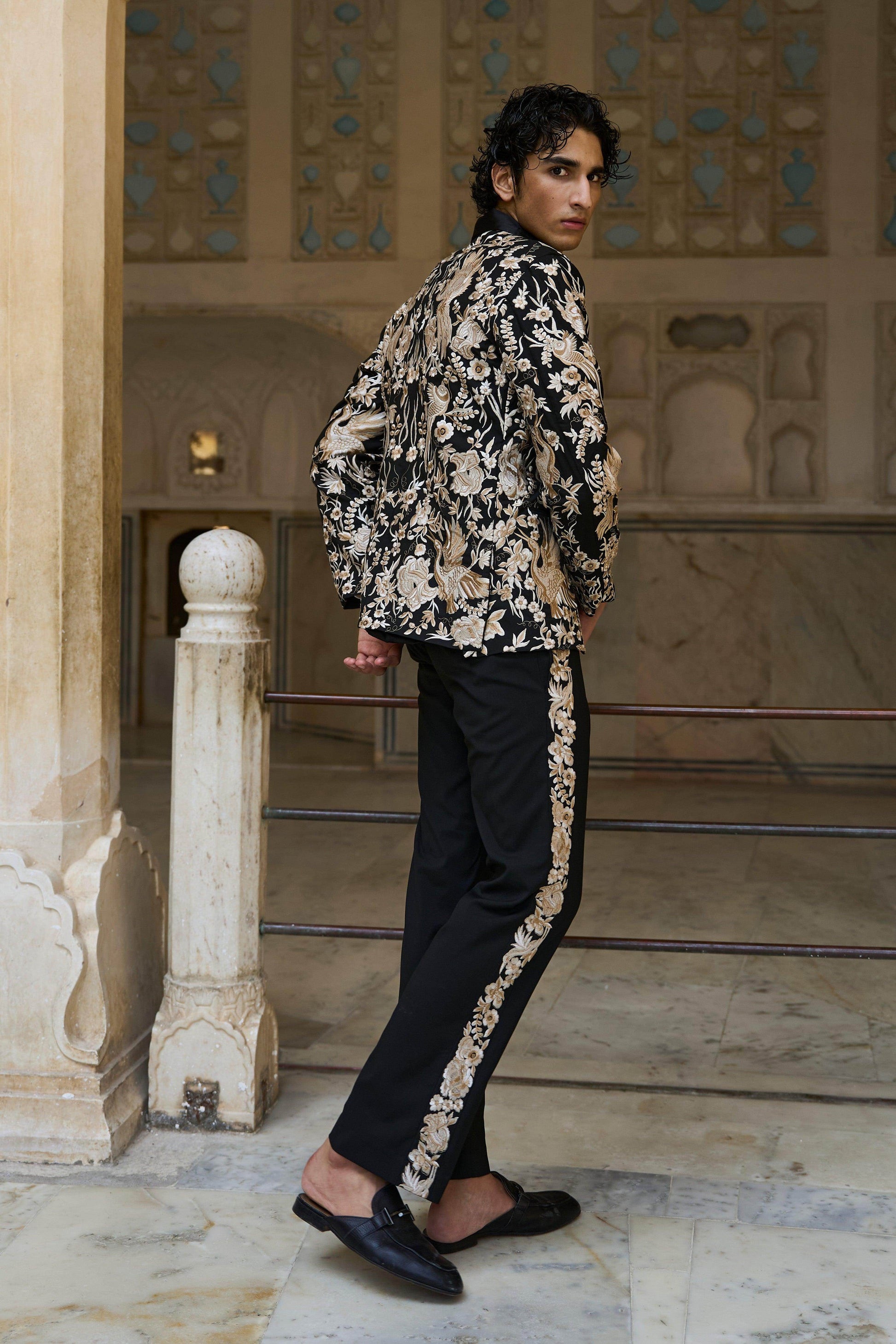 EMBROIDERED JACKET, SHIRT AND PANT - dash and dot