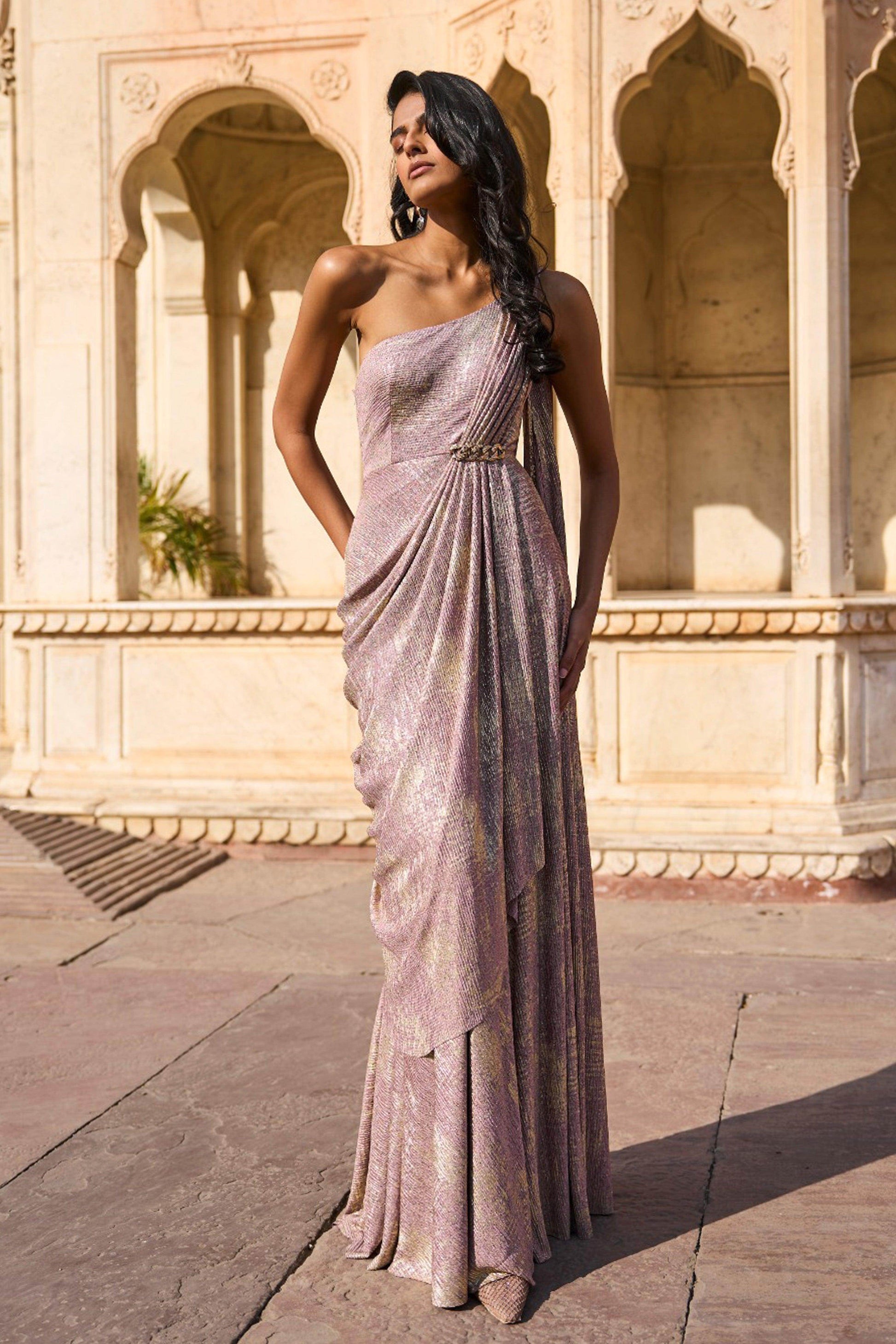 SARI DRAPE GOWN - dash and dot