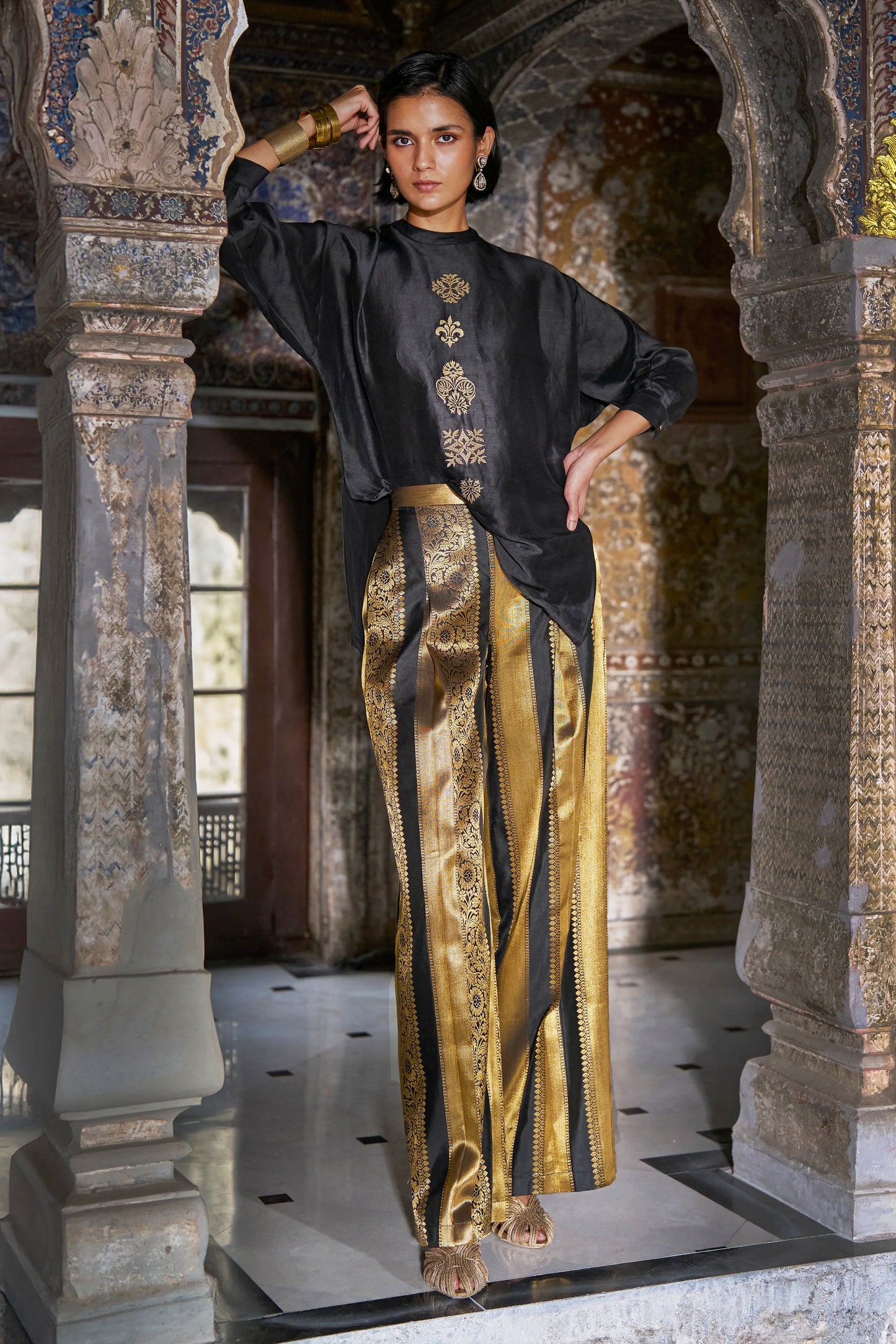 BENARES BROCADE STRIPED PANT