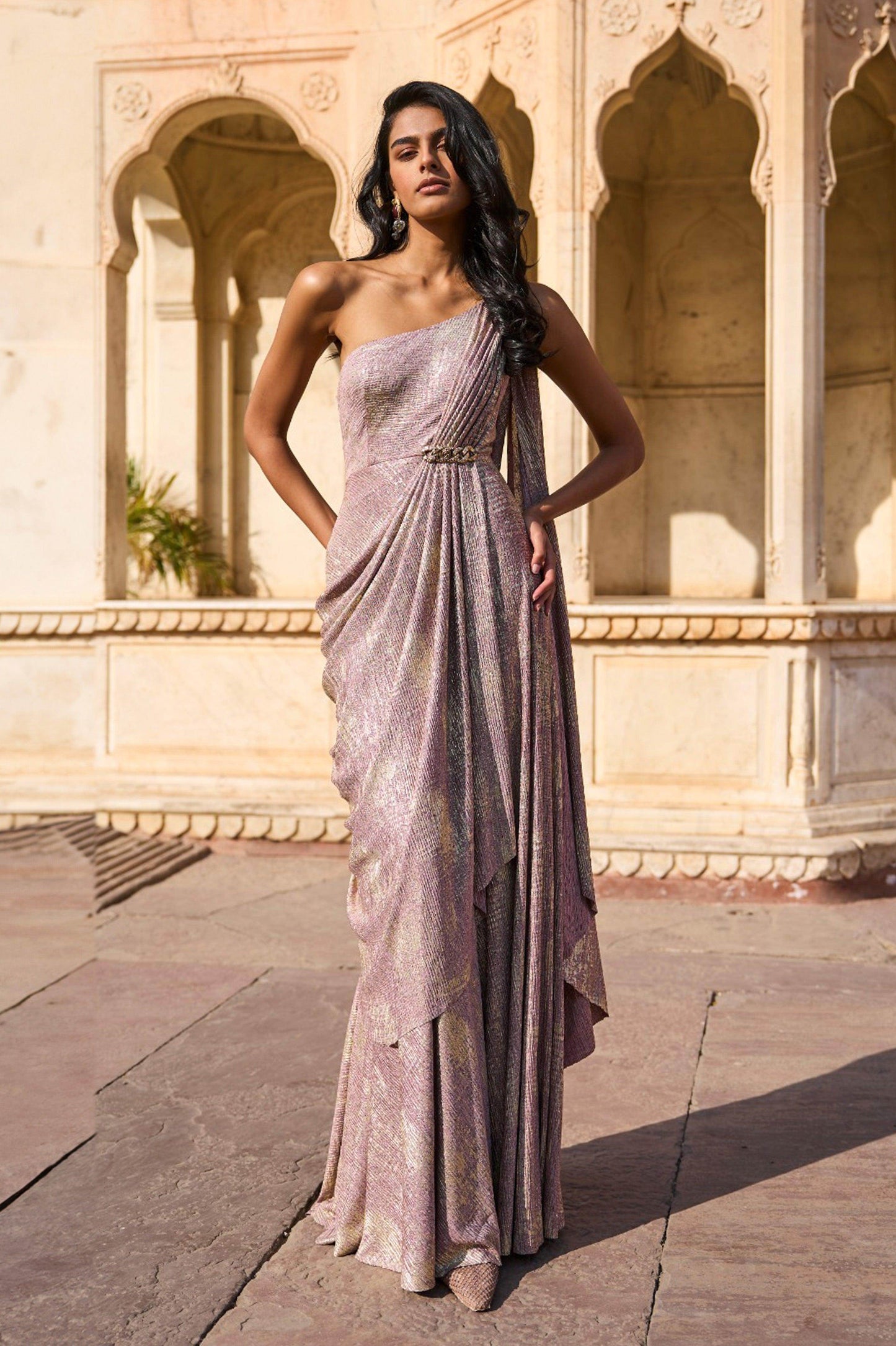 SARI DRAPE GOWN - dash and dot