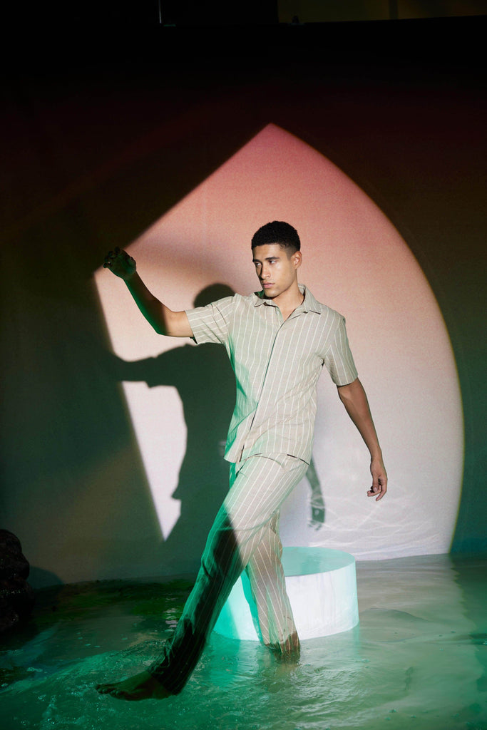 STRIPE HALF SLEEVE SET - dash and dot dash and dot