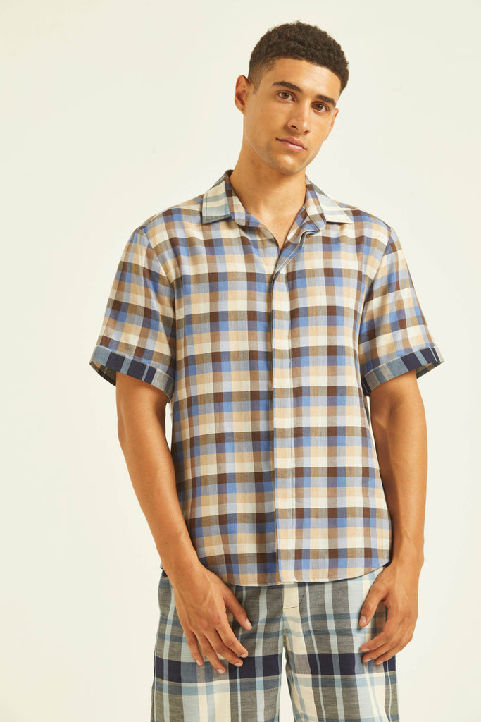 TWO CHECKS SHORTS SET - dash and dot dash and dot