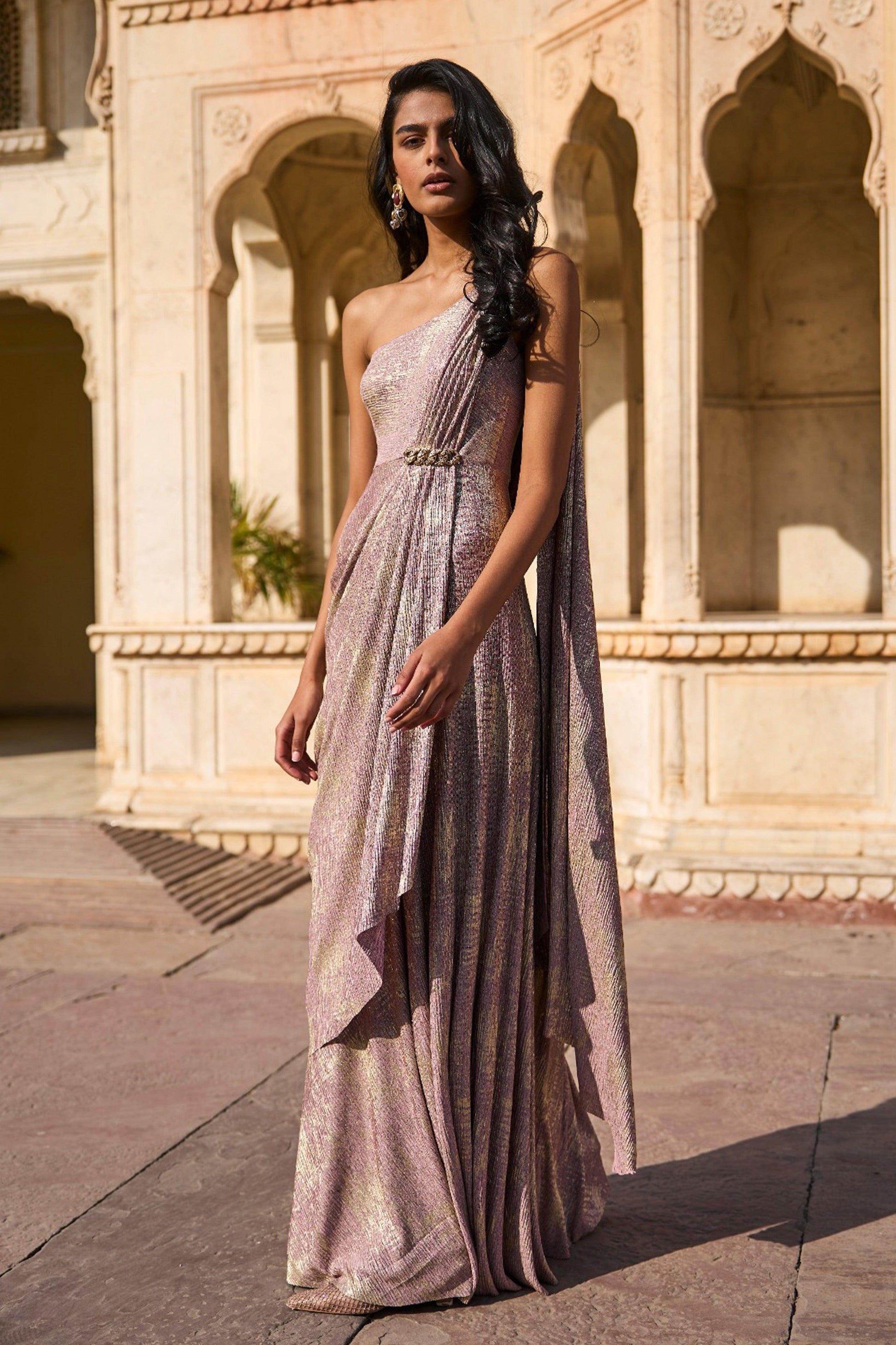 SARI DRAPE GOWN - dash and dot
