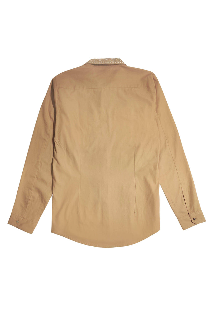 METALLIC EMBROIDERED BIB SHIRT - dash and dot dash and dot