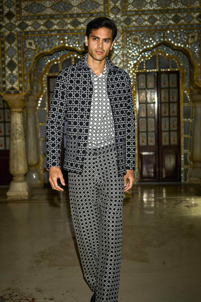 RATTAN EMBROIDERED TROUSER - dash and dot dash and dot