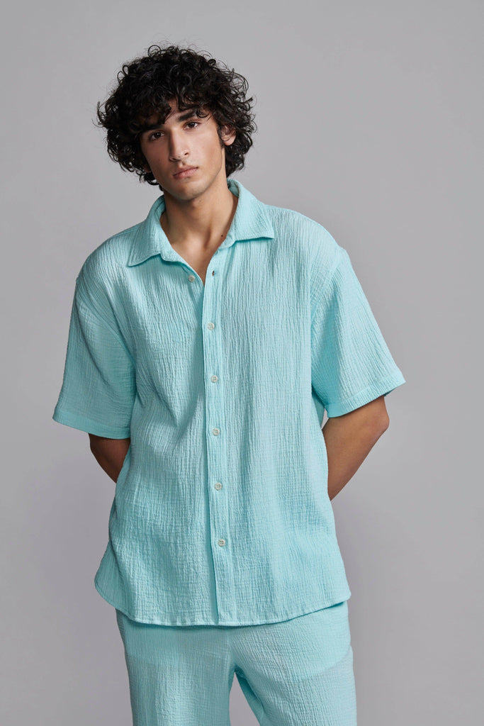 CRINKLE COTTON PANT SET - dash and dot dash and dot