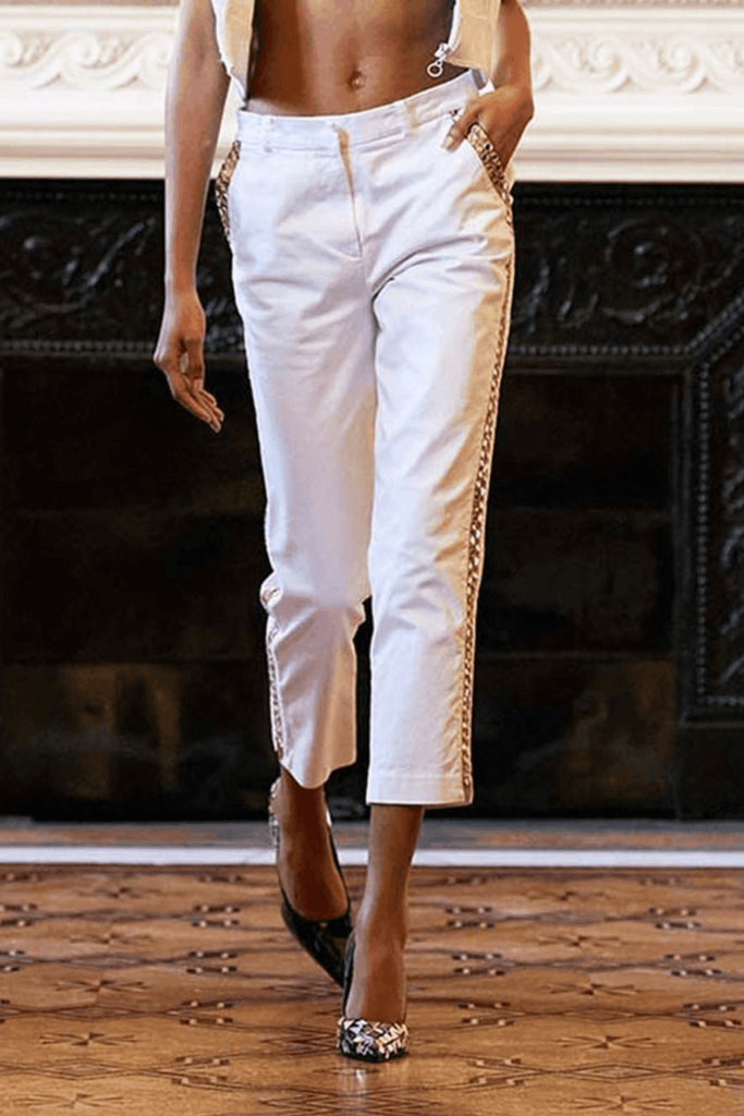 MIRROR STRIPE PANT - dash and dot dash and dot