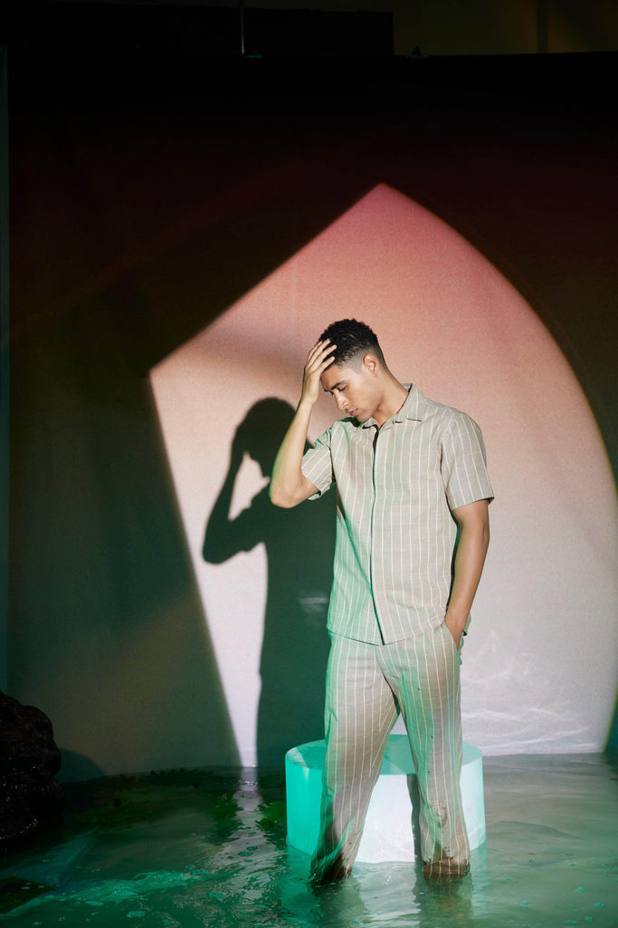 STRIPE HALF SLEEVE SET - dash and dot dash and dot