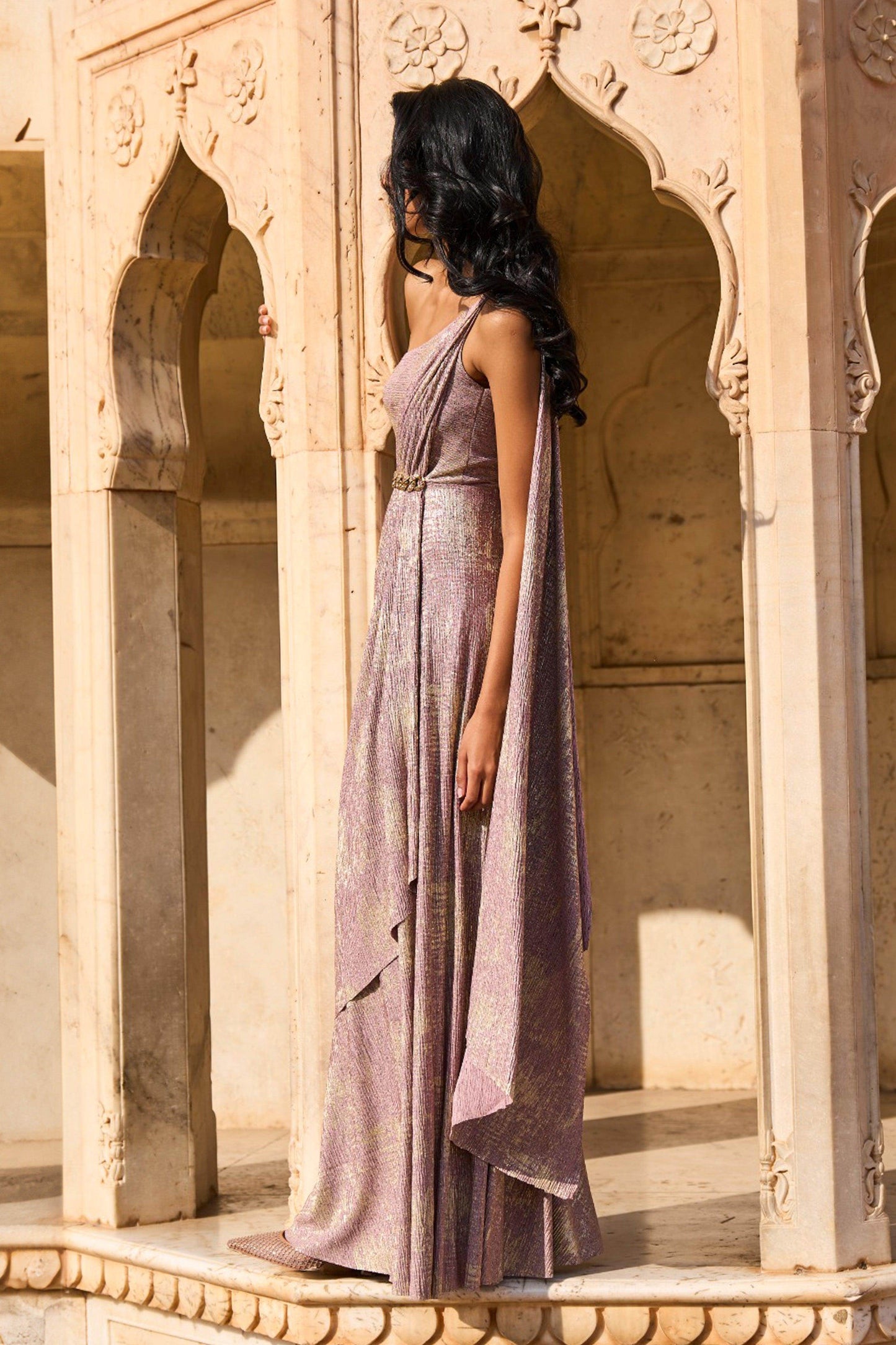 SARI DRAPE GOWN - dash and dot