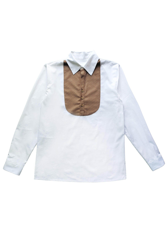 CONTRAST BIB PANT SET - dash and dot dash and dot