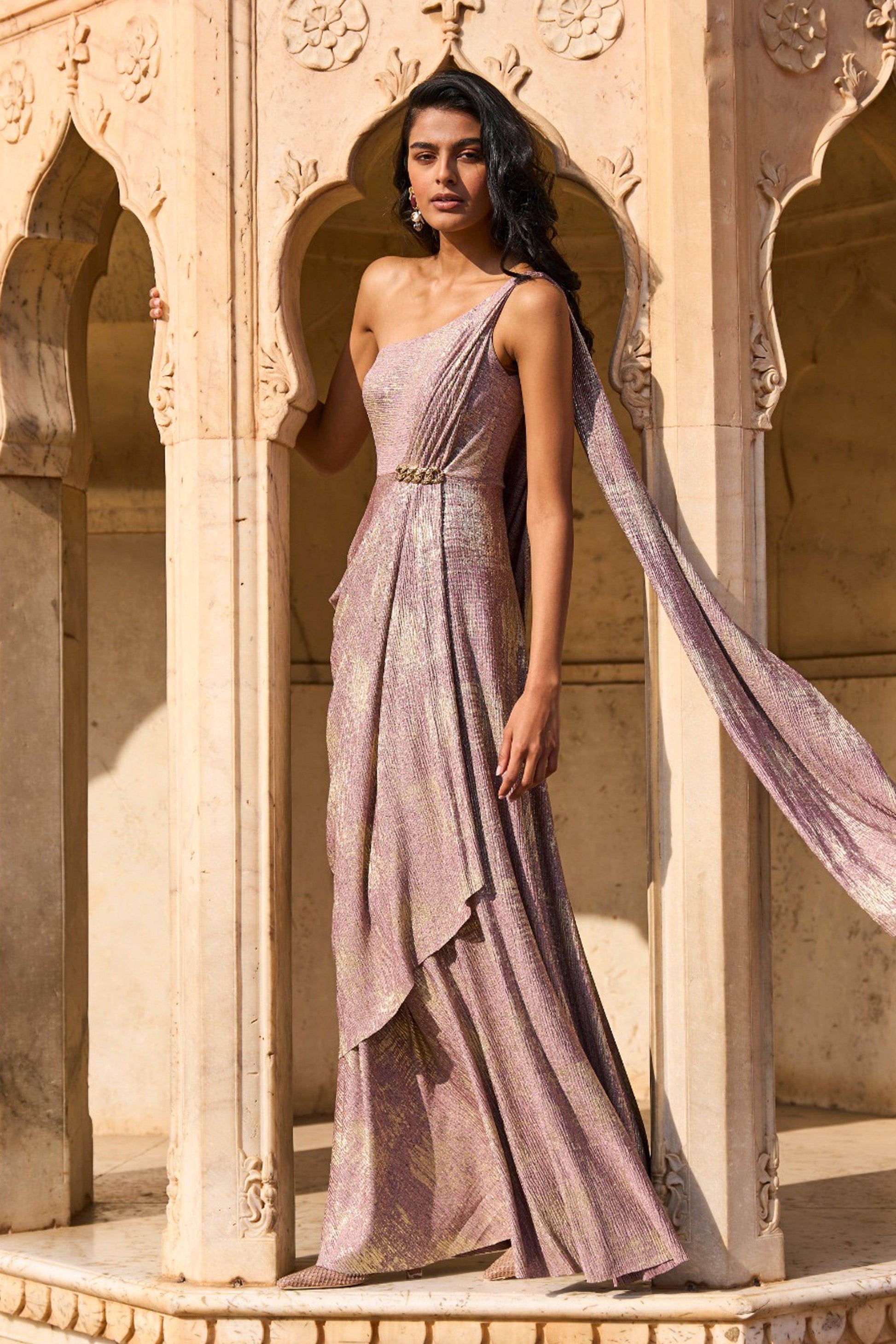 SARI DRAPE GOWN - dash and dot