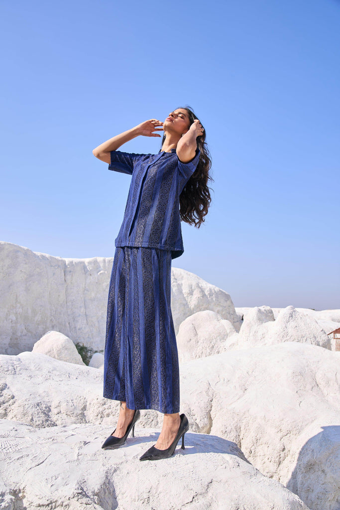 BLUE LACE SET - dash and dot dash and dot