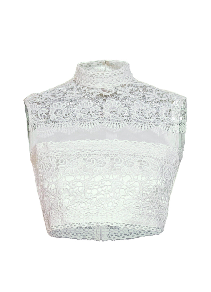 LACE CROP TOP - dash and dot dash and dot