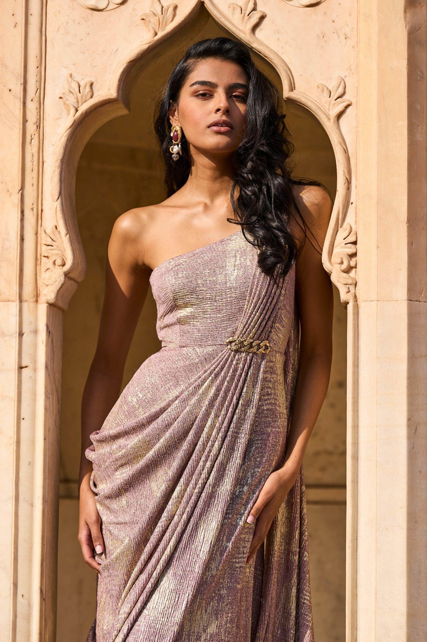 SARI DRAPE GOWN - dash and dot