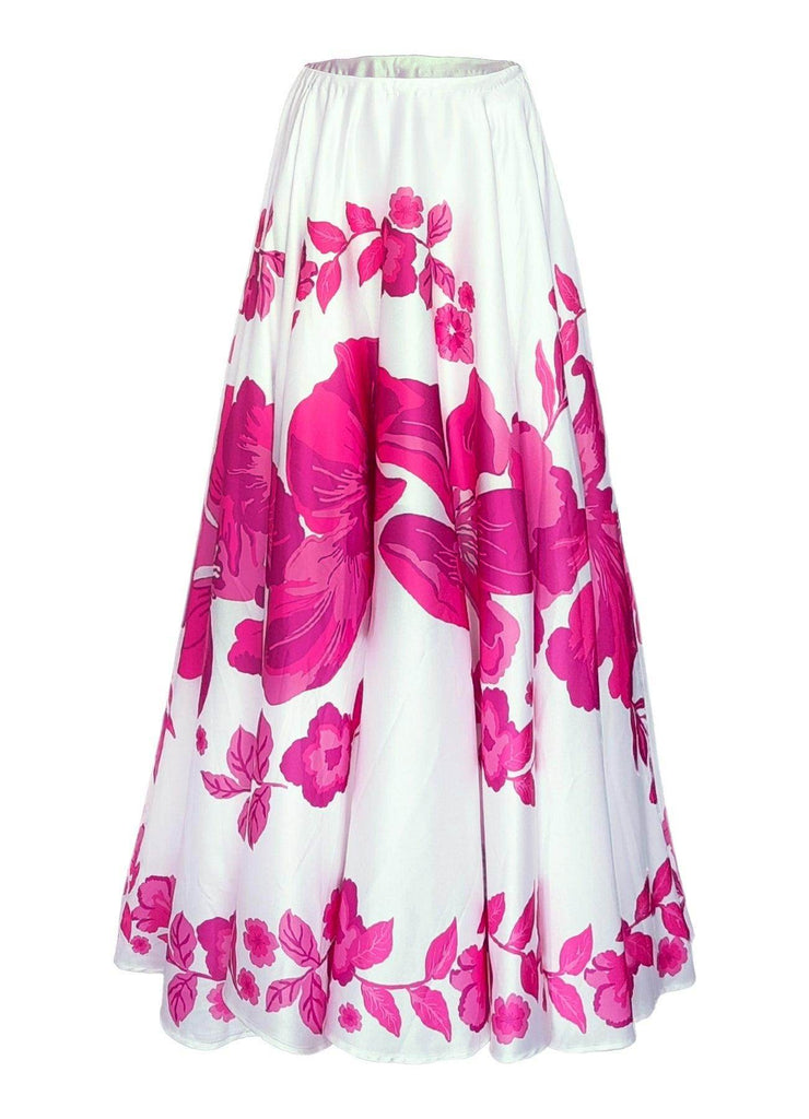 FLORAL MAXI SKIRT - dash and dot dash and dot