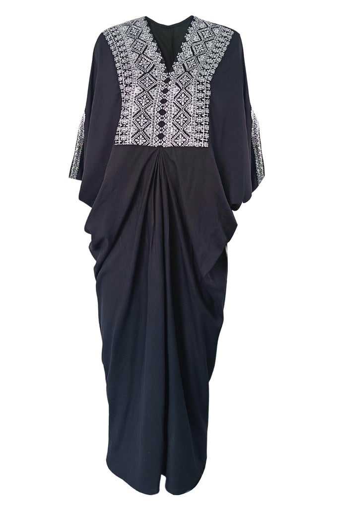 EMBROIDERED BIB KAFTAN - dash and dot dash and dot