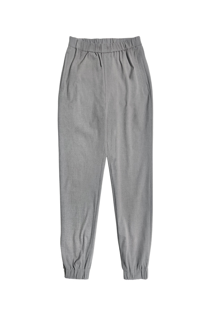 GREY WOVEN JOGGER - dash and dot dash and dot