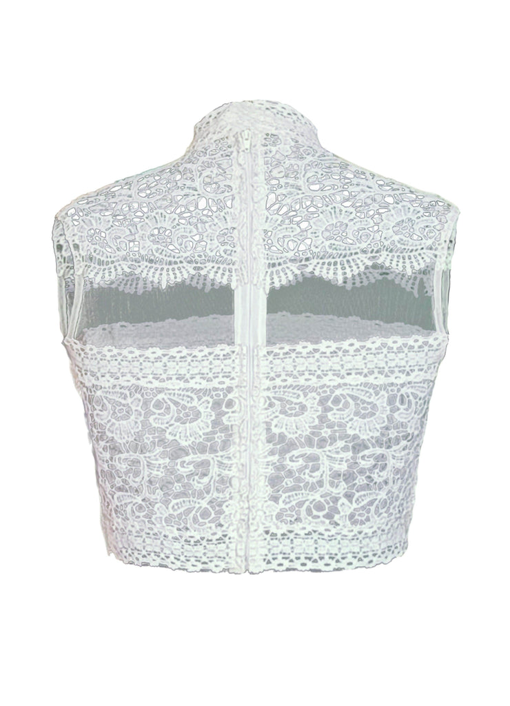 LACE CROP TOP - dash and dot dash and dot