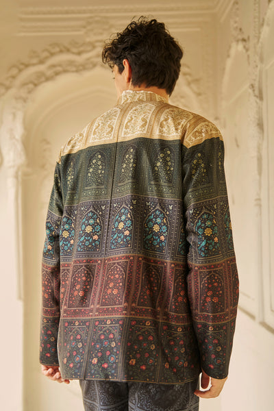 MUGHAL PRINT SHACKET SET