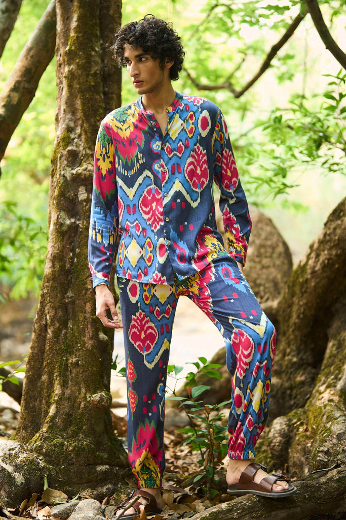 IKAT PRINTED PANT SET - dash and dot dash and dot