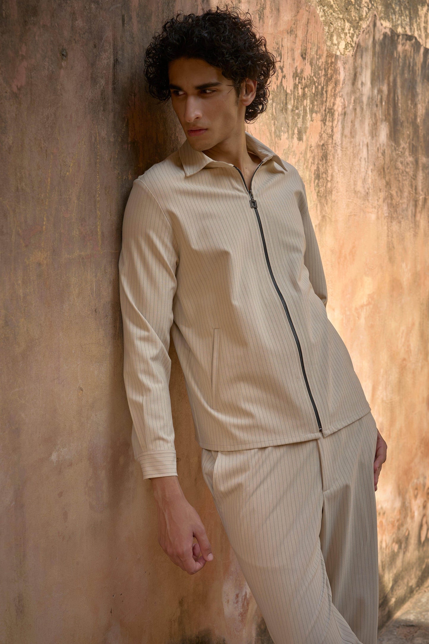 PINSTRIPE SHIRT AND PANT - dash and dot