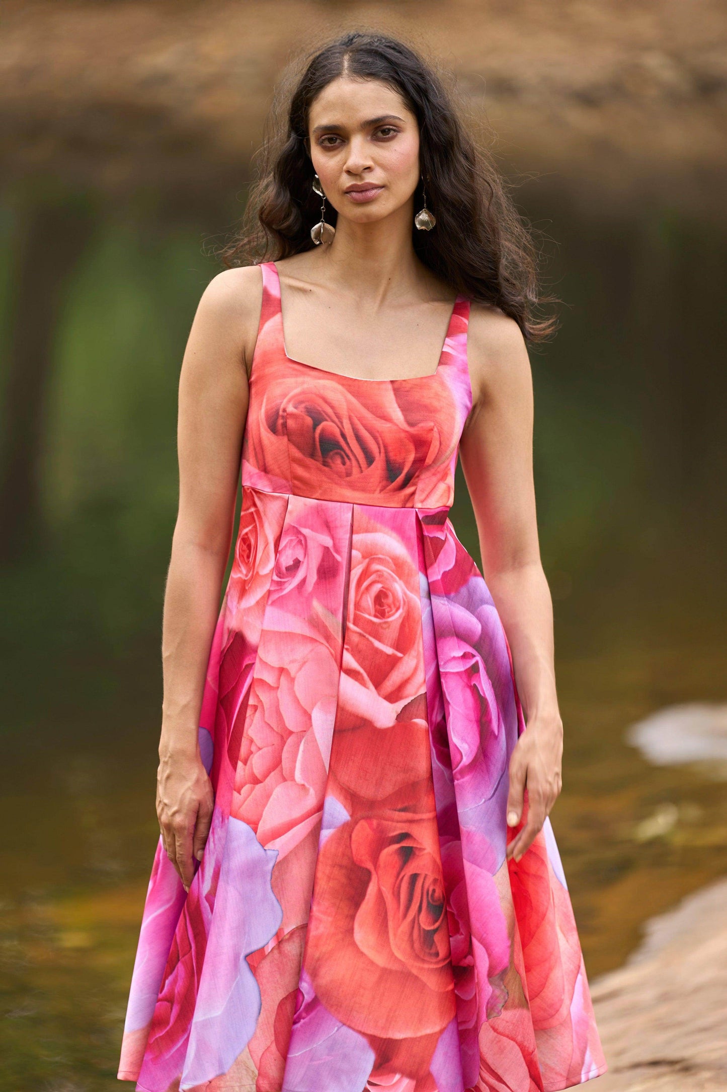 FLORAL FLARE DRESS - dash and dot