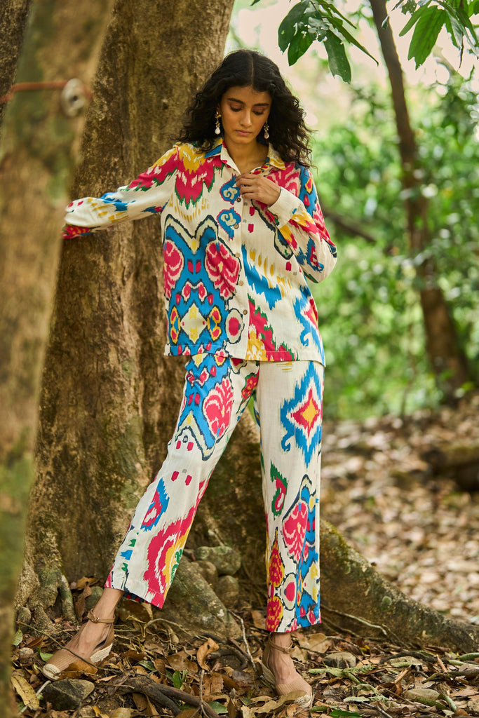 IKAT PRINT SHIRT - dash and dot dash and dot