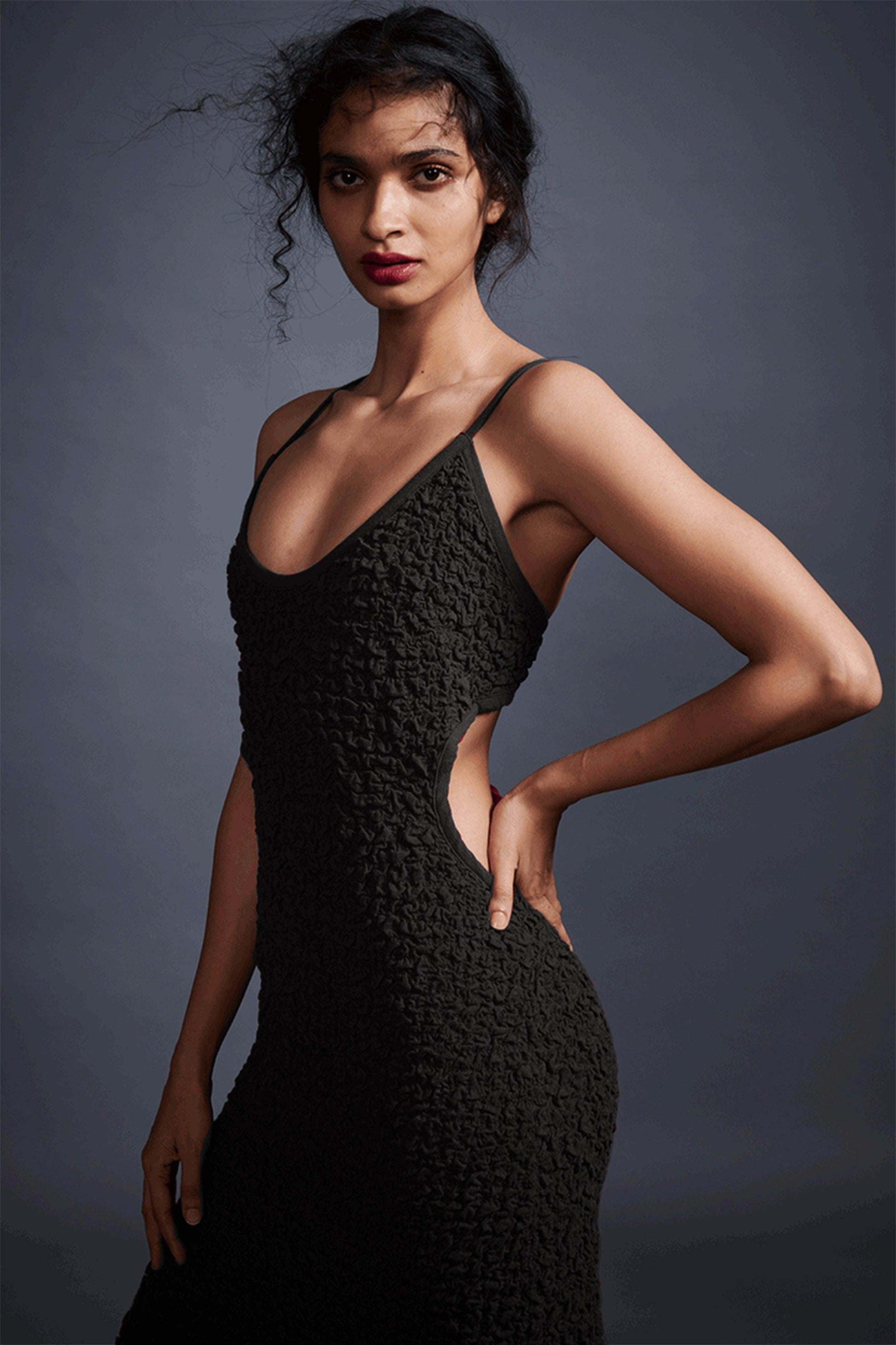 ALLOVER RUCHED MAXI - dash and dot