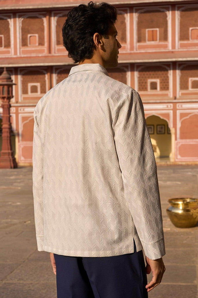 TEXTURED ZIP SHIRT - dash and dot dash and dot