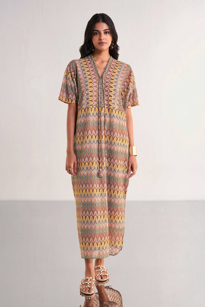MULTICOLOUR CROCHET KNIT MAXI dash and dot