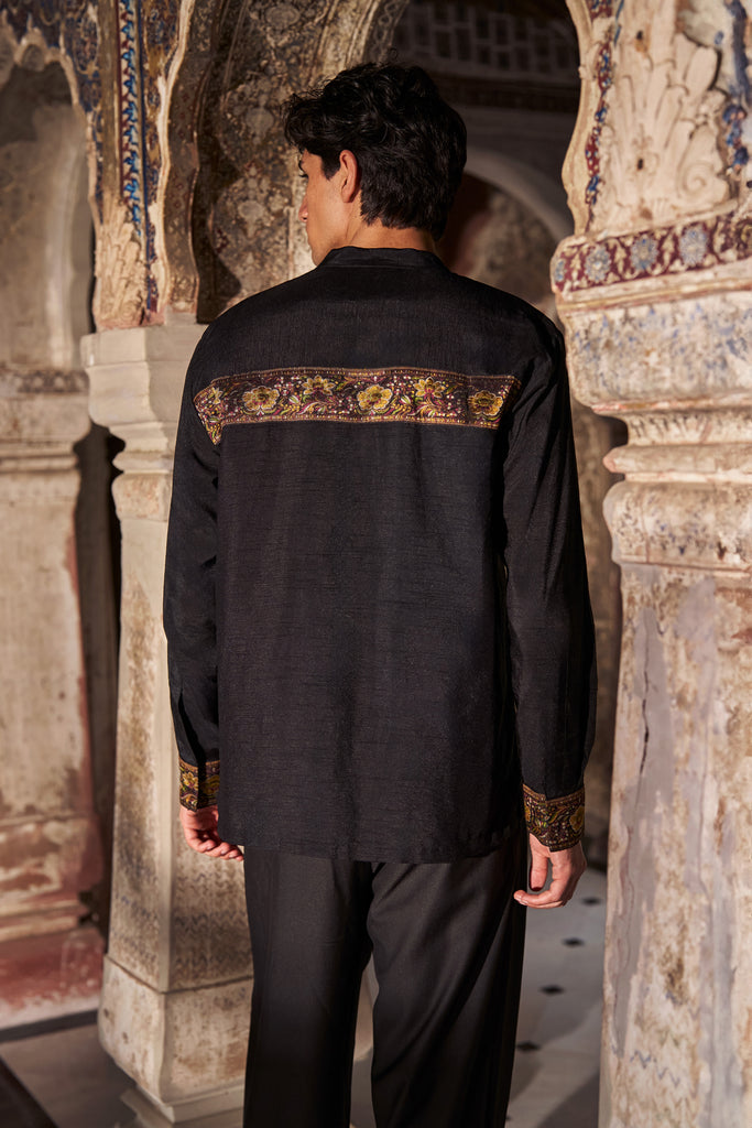 BENARES BORDER APPLIQUÉ SHIRT dash and dot