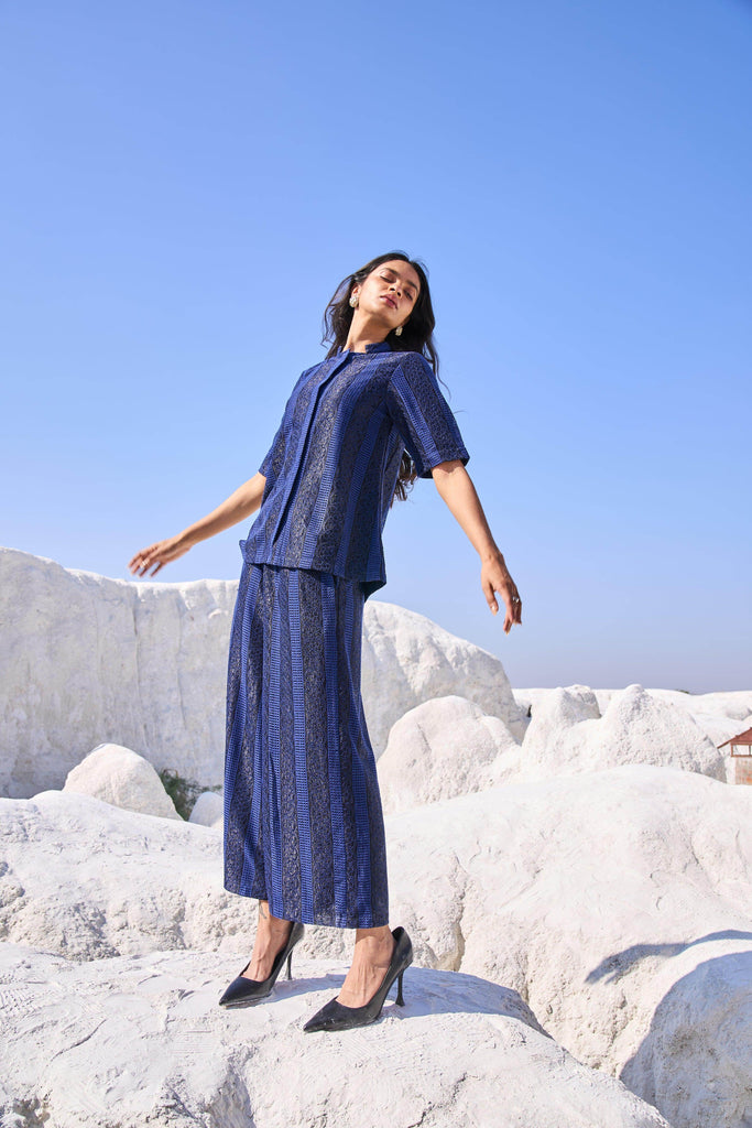 BLUE LACE SET - dash and dot dash and dot