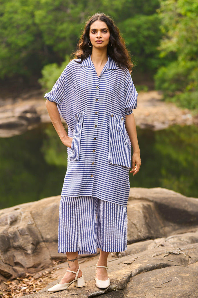 BOXY LONG STRIPED SET - dash and dot dash and dot