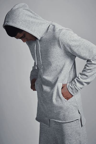 UNEVEN HEM HOODIE CO-ORD SET - dash and dot