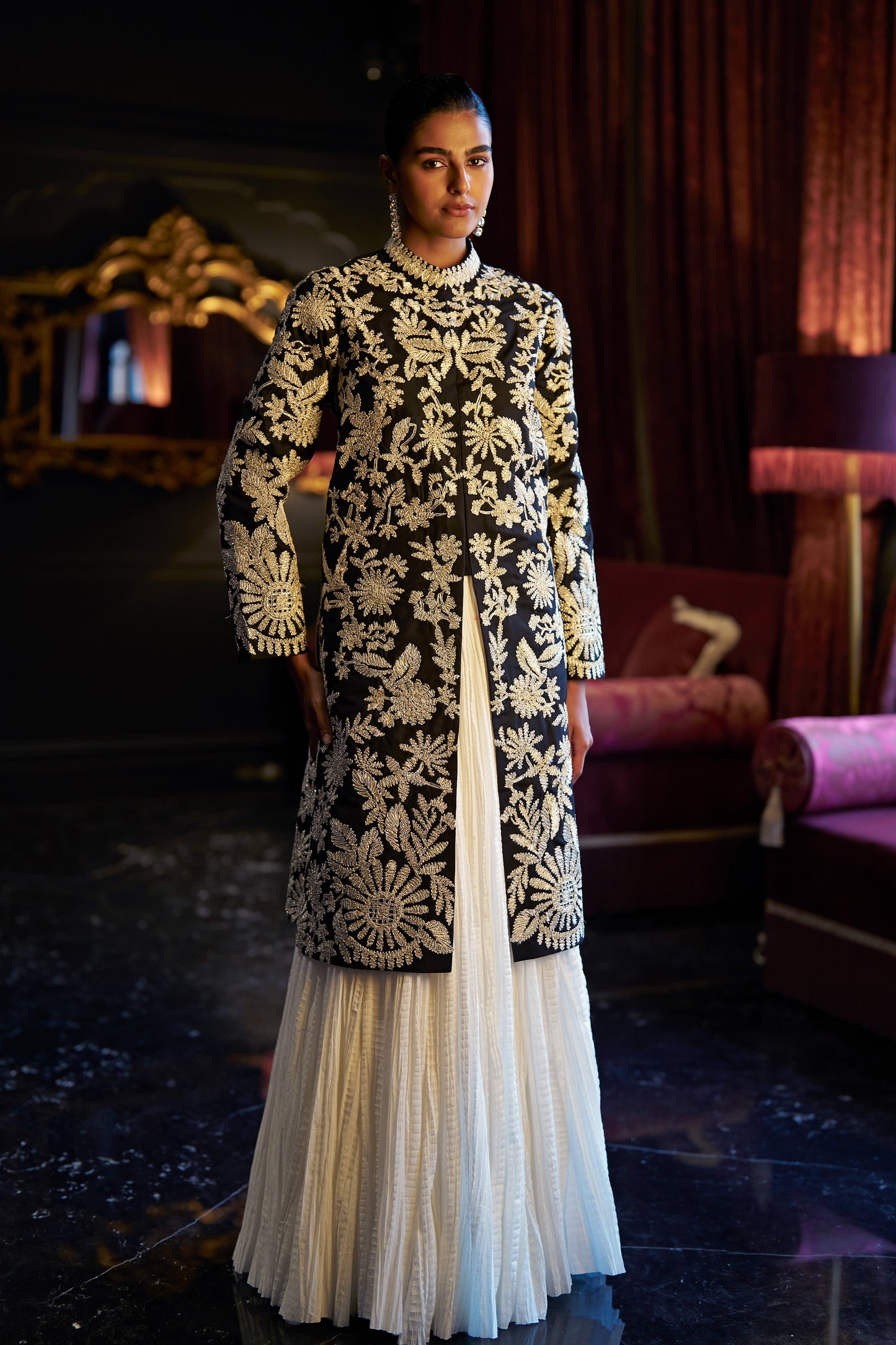 CRUSHED CRINKLE MAXI SKIRT