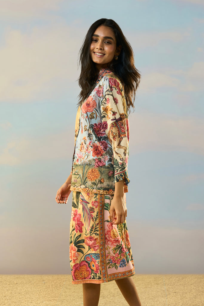 COASTAL PRINT SKIRT dash and dot