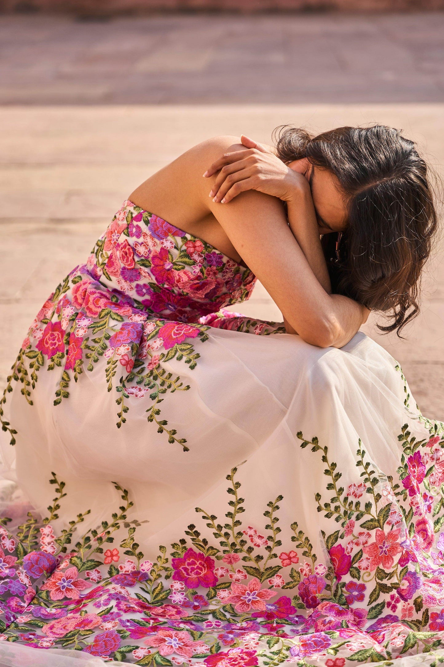 3D FLORAL GOWN - dash and dot