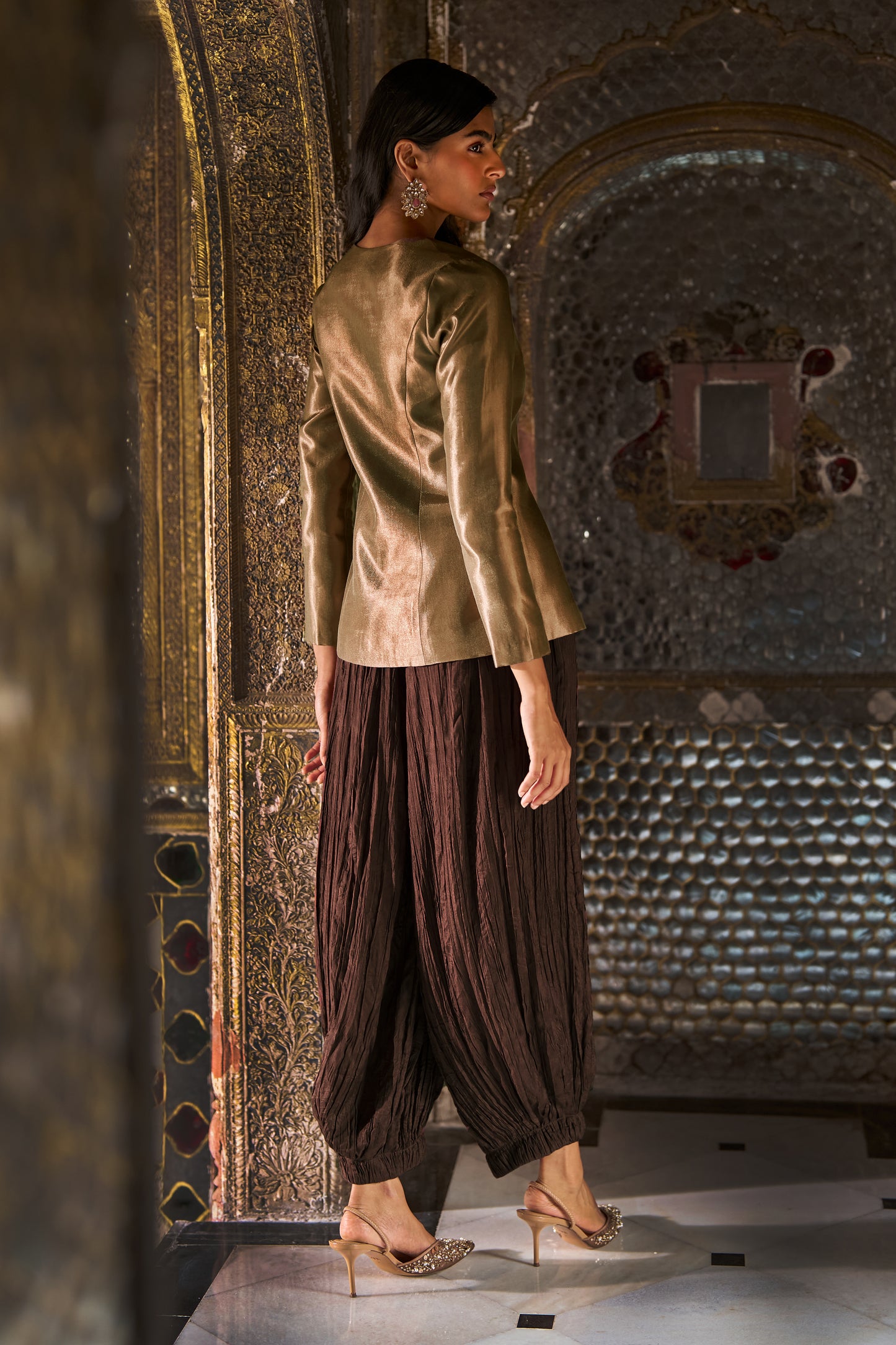 CRUSHED CRINKLED PANT