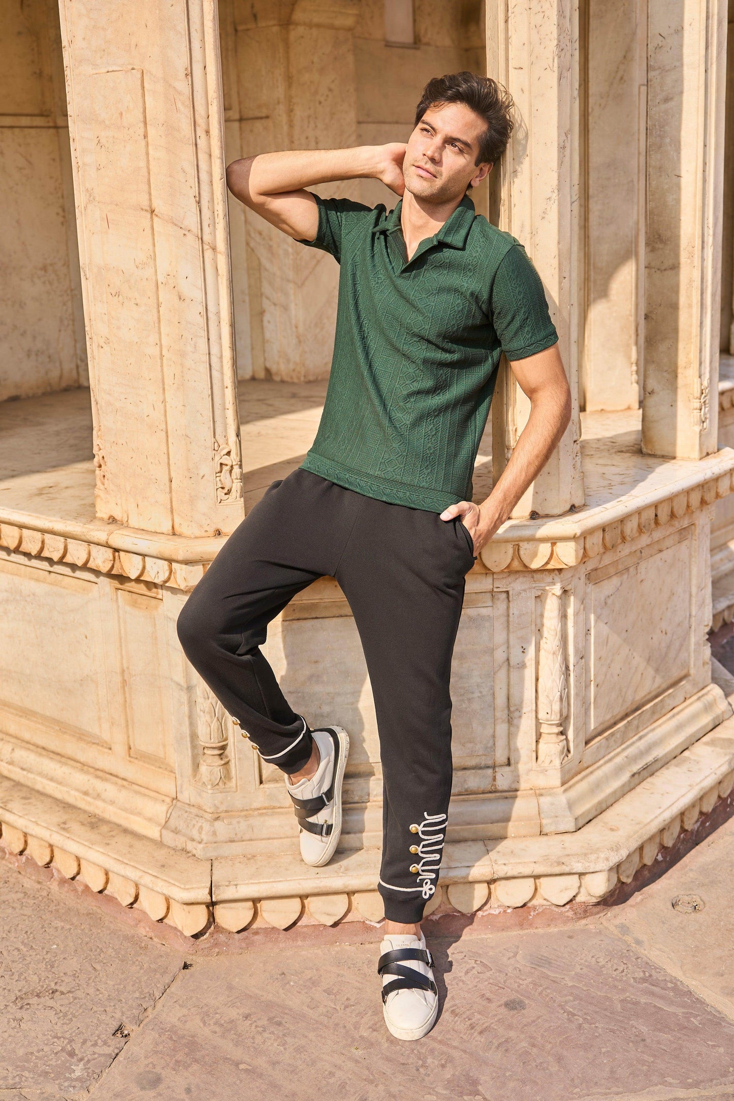 JACQUARD POLO - dash and dot