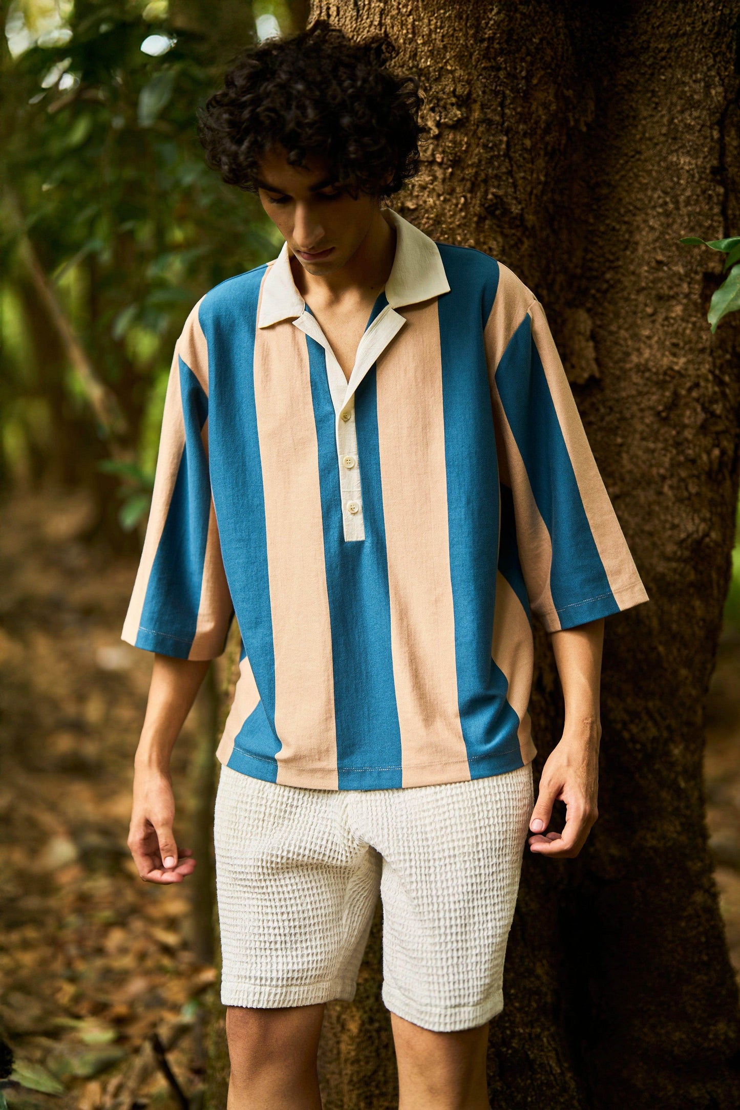 STRIPED RUGBY POLO - dash and dot