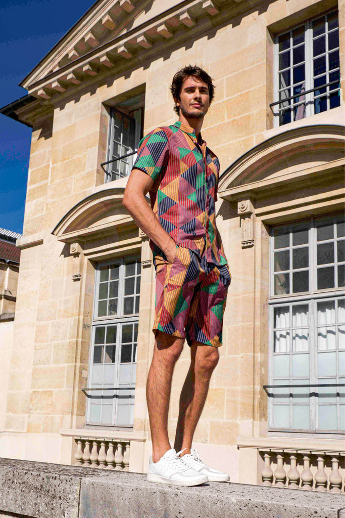 MULTI COLOUR SHORTS SET - dash and dot dash and dot