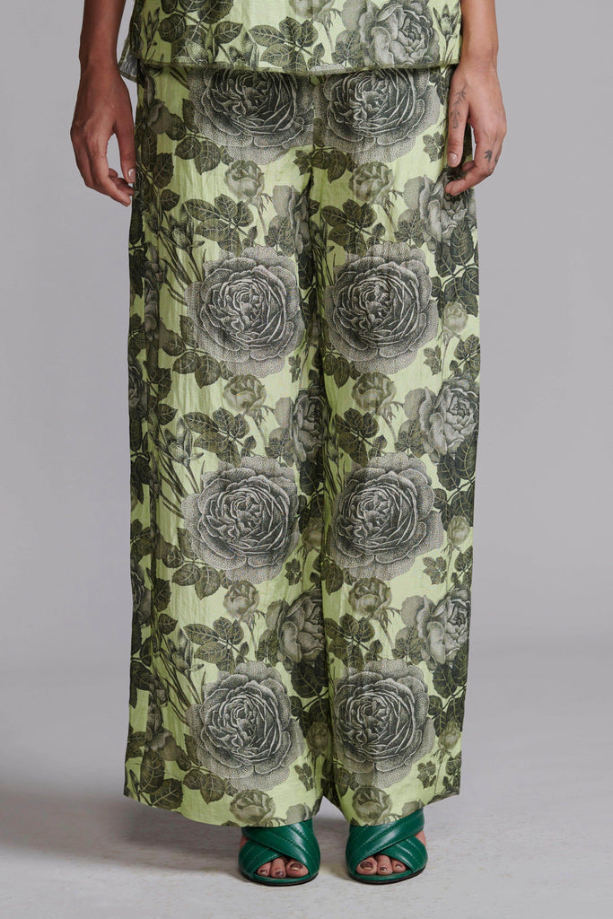 FLORAL LINEN PANT - dash and dot dash and dot