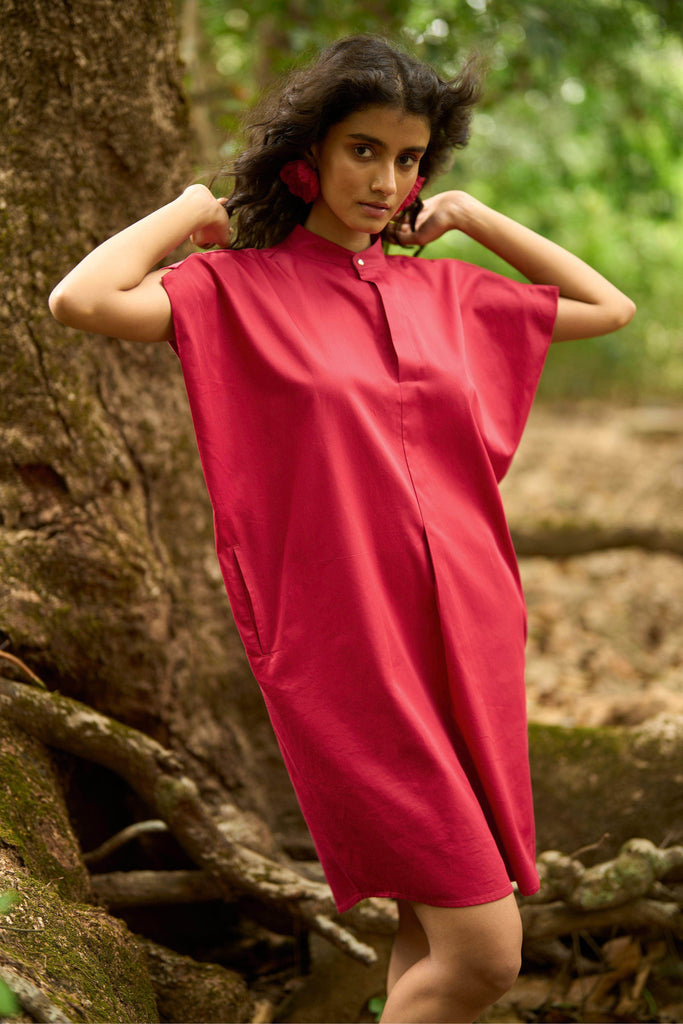 RED SHIRT DRESS - dash and dot dash and dot