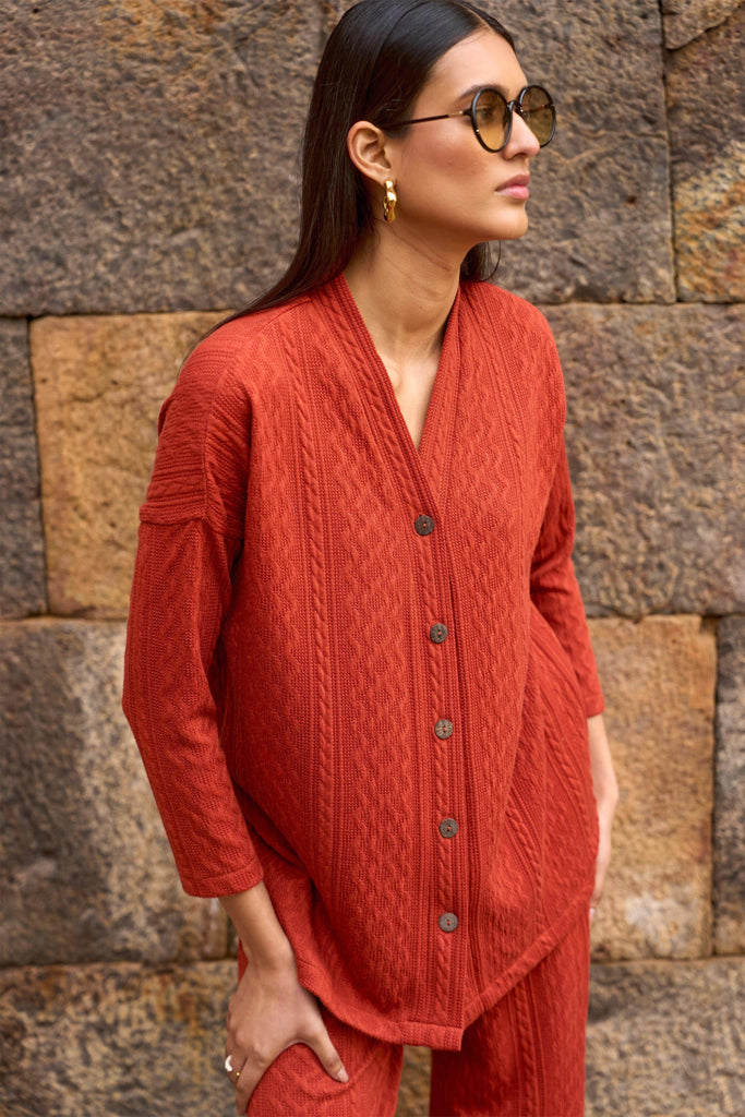 RUST KNIT SET - dash and dot dash and dot