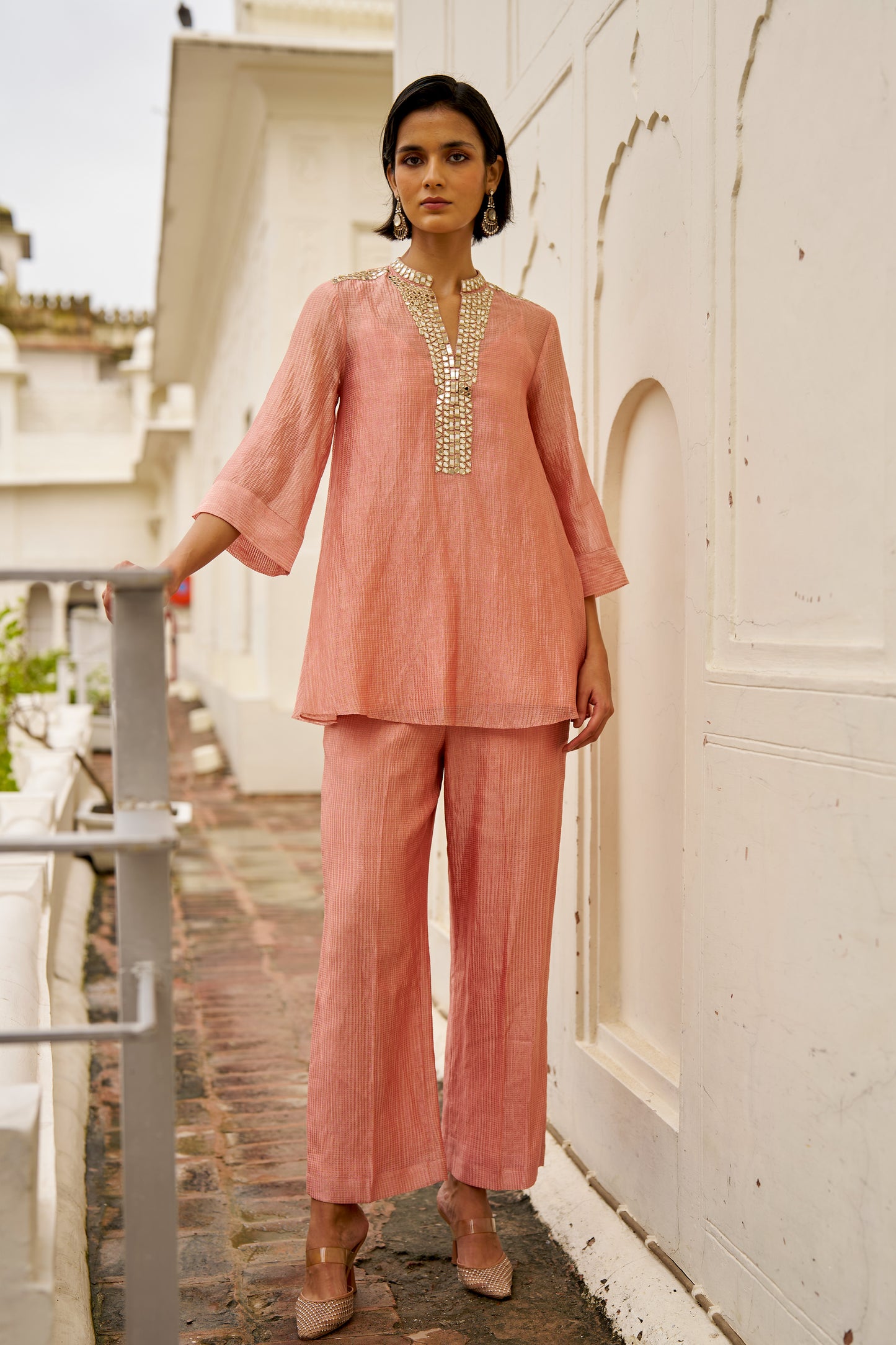 MIRROR TISSUE A-LINE TOP